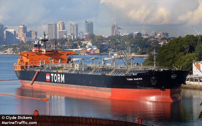 torm maren (Crude Oil Tanker) - IMO 9358400, MMSI 220602000, Call Sign OULI2 under the flag of Denmark