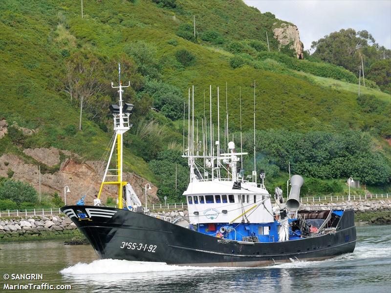 berriz irigoien (Fishing Vessel) - IMO 8733471, MMSI 224018460, Call Sign EAEC under the flag of Spain