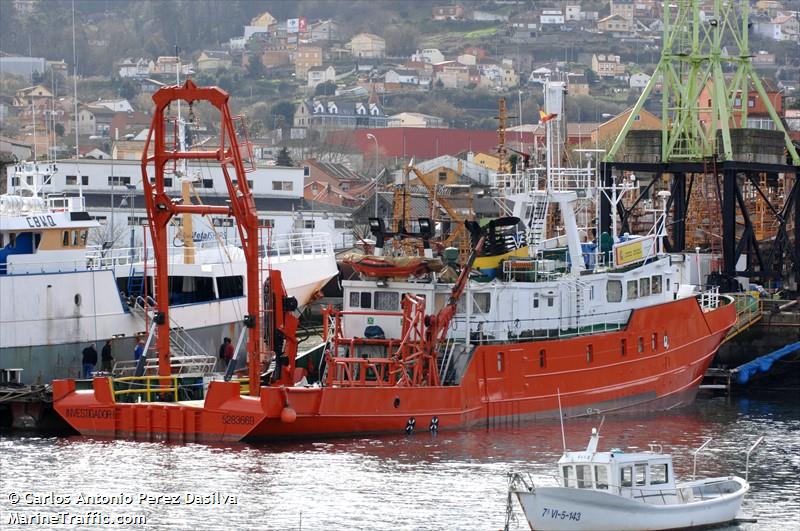 investigador i (Research Vessel) - IMO 5283669, MMSI 224822000, Call Sign EAJO under the flag of Spain