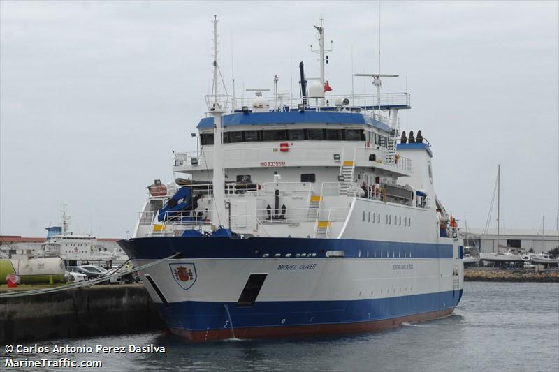 miguel oliver (Fishing Support Vessel) - IMO 9335381, MMSI 225322000, Call Sign ECLX under the flag of Spain