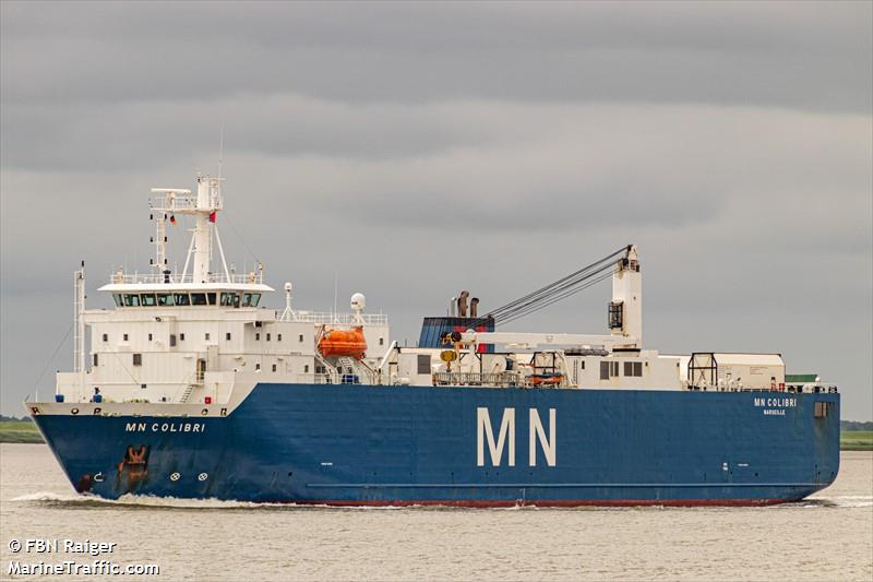 mn colibri (Ro-Ro Cargo Ship) - IMO 9207390, MMSI 228057000, Call Sign FNHO under the flag of France