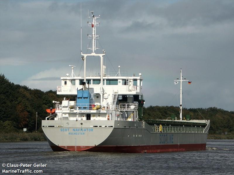 scot navigator (General Cargo Ship) - IMO 9820348, MMSI 232008661, Call Sign MBES8 under the flag of United Kingdom (UK)