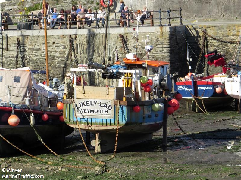likely lad (Fishing vessel) - IMO , MMSI 235110355 under the flag of United Kingdom (UK)