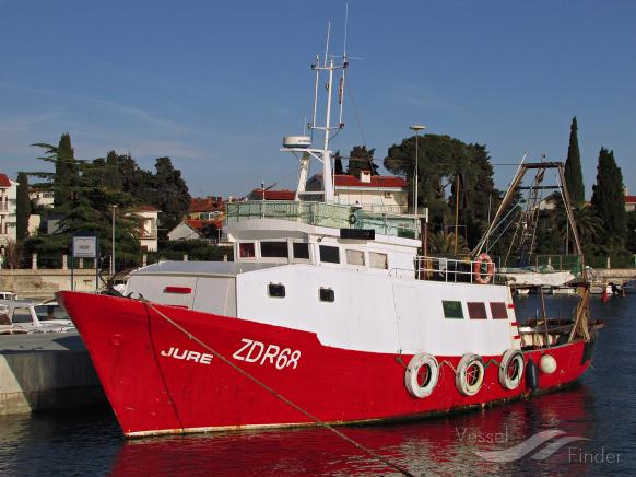 jure (Fishing vessel) - IMO , MMSI 238147540, Call Sign 9A2186 under the flag of Croatia