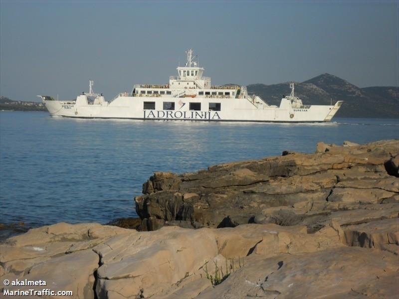 supetar (Passenger/Ro-Ro Cargo Ship) - IMO 9328182, MMSI 238151740, Call Sign 9AA2127 under the flag of Croatia