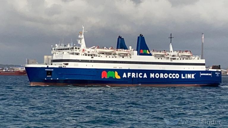 morocco sun (Passenger/Ro-Ro Cargo Ship) - IMO 7719430, MMSI 242228000, Call Sign CNA2494 under the flag of Morocco