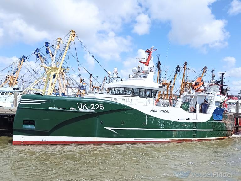 uk225 auke senior (Fishing Vessel) - IMO 9856517, MMSI 244704000, Call Sign PCWI under the flag of Netherlands