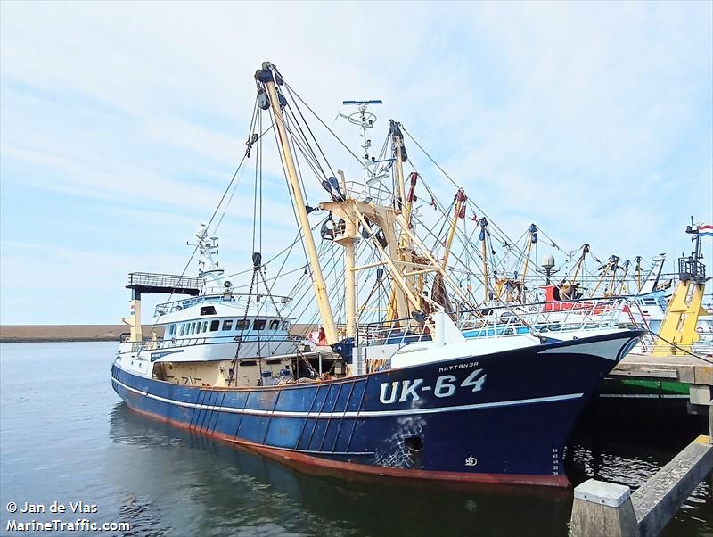 uk64 mattanja (Fishing Vessel) - IMO 8985165, MMSI 245265000, Call Sign PBKE under the flag of Netherlands