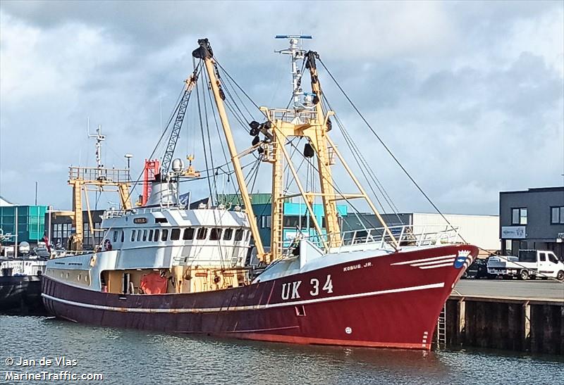 uk34 kobus jr (Fishing Vessel) - IMO 9039212, MMSI 246009000, Call Sign PFKP under the flag of Netherlands