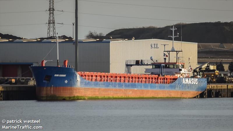 eems servant (General Cargo Ship) - IMO 9559602, MMSI 246236000, Call Sign PBTI under the flag of Netherlands