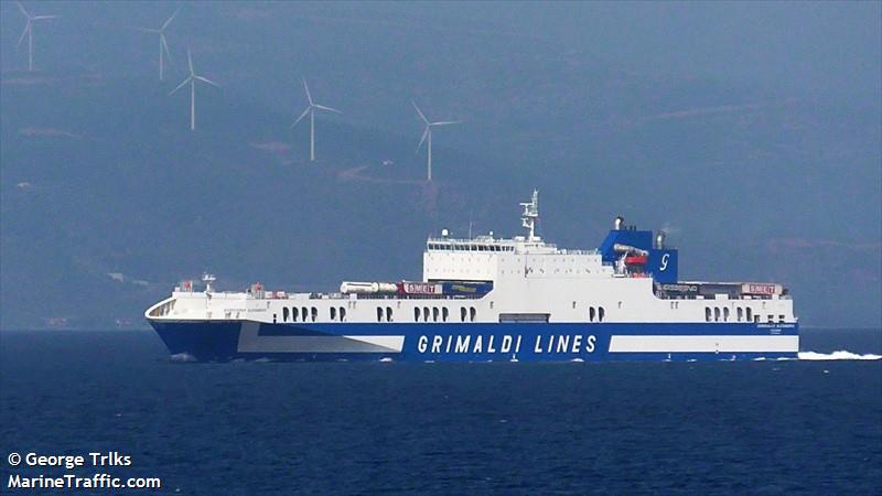 eurocargo alexandria (Ro-Ro Cargo Ship) - IMO 9465540, MMSI 247296500, Call Sign IBLW under the flag of Italy