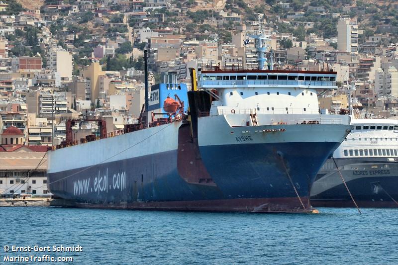 ayshe (Ro-Ro Cargo Ship) - IMO 9203605, MMSI 249082000, Call Sign 9HKC9 under the flag of Malta