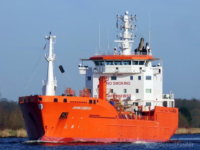johann essberger (Chemical/Oil Products Tanker) - IMO 9480980, MMSI 255804460, Call Sign CQKG under the flag of Madeira