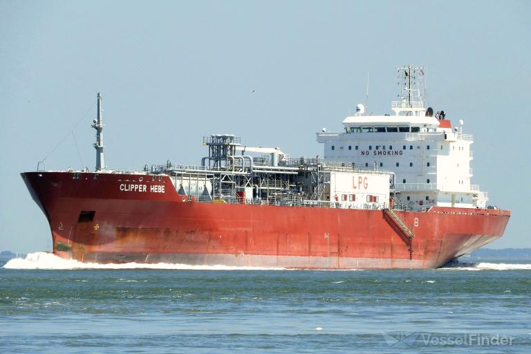 clipper hebe (LPG Tanker) - IMO 9358670, MMSI 258602000, Call Sign LAHK6 under the flag of Norway