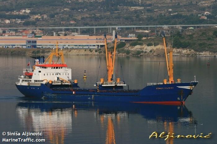 cenk turkmen (General Cargo Ship) - IMO 8202977, MMSI 271002290, Call Sign TCGL under the flag of Turkey