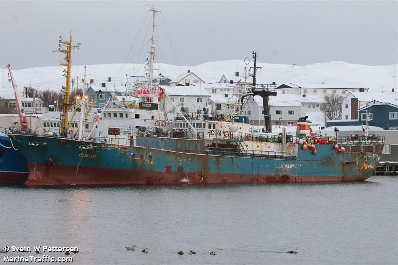 sokol (Fishing Vessel) - IMO 8821515, MMSI 273329820, Call Sign UFDA under the flag of Russia
