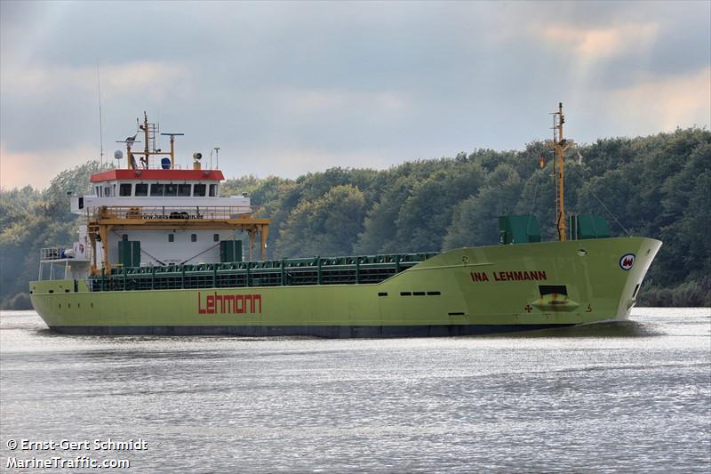 ina lehmann (General Cargo Ship) - IMO 9805427, MMSI 304585000, Call Sign V2GZ2 under the flag of Antigua & Barbuda