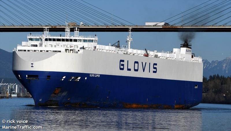glovis clipper (Vehicles Carrier) - IMO 9441582, MMSI 311054400, Call Sign C6ZE8 under the flag of Bahamas