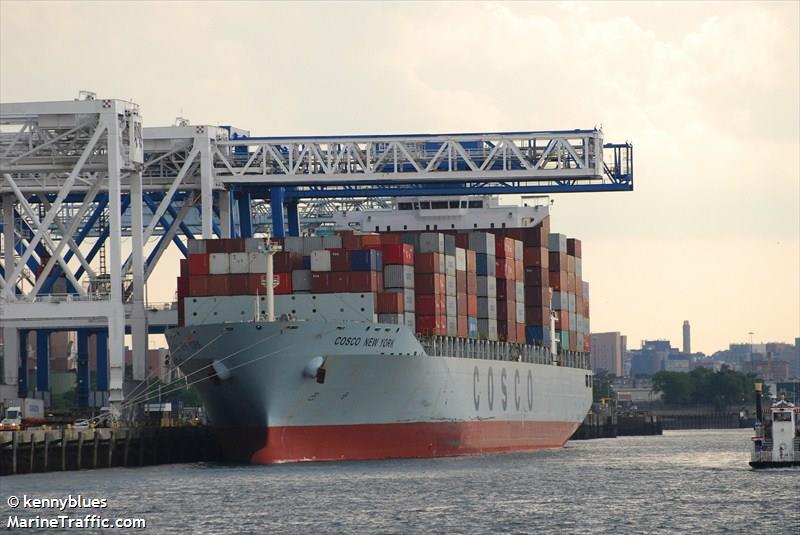 cosco new york (Container Ship) - IMO 9335185, MMSI 355808000, Call Sign 3ELZ8 under the flag of Panama