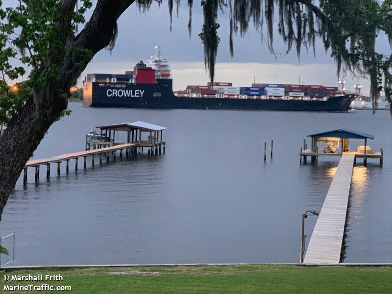 taino (Container Ship) - IMO 9721970, MMSI 367799380, Call Sign WDJ6598 under the flag of United States (USA)