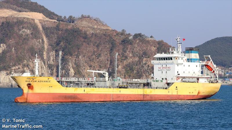 sulfur advance (Chemical Tanker) - IMO 9814105, MMSI 374065000, Call Sign HOOB under the flag of Panama