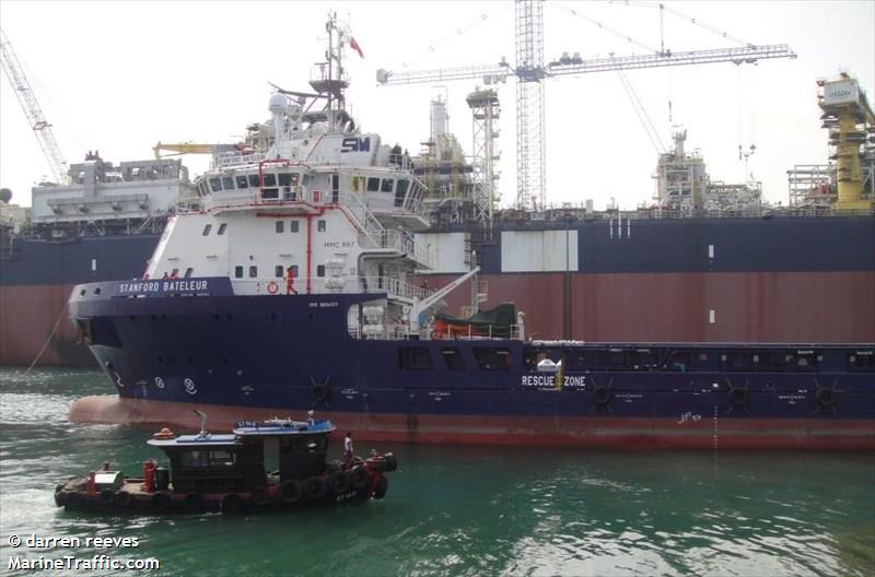 stanford bateleur (Offshore Tug/Supply Ship) - IMO 9654177, MMSI 375822000, Call Sign J8B4809 under the flag of St Vincent & Grenadines