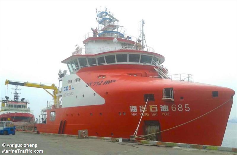 hai yang shi you 685 (Offshore Tug/Supply Ship) - IMO 9755452, MMSI 413482450, Call Sign BQNP under the flag of China