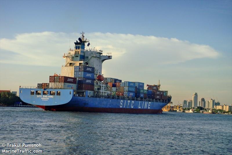 sitc zhejiang (Container Ship) - IMO 9691125, MMSI 477585400, Call Sign VRNQ8 under the flag of Hong Kong