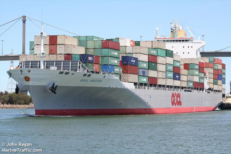oocl houston (Container Ship) - IMO 9355757, MMSI 477958300, Call Sign VRDE7 under the flag of Hong Kong