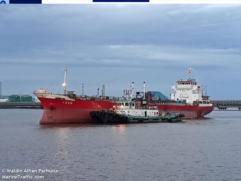 mt.koan (Tanker) - IMO , MMSI 525022223, Call Sign YEDT under the flag of Indonesia
