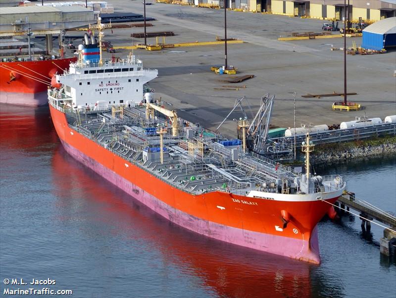 zao galaxy (Chemical/Oil Products Tanker) - IMO 9566150, MMSI 538004682, Call Sign V7YK9 under the flag of Marshall Islands