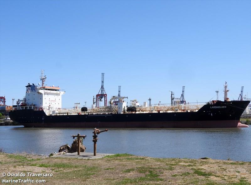 larsholmen (Chemical/Oil Products Tanker) - IMO 9436410, MMSI 538005556, Call Sign V7RU7 under the flag of Marshall Islands