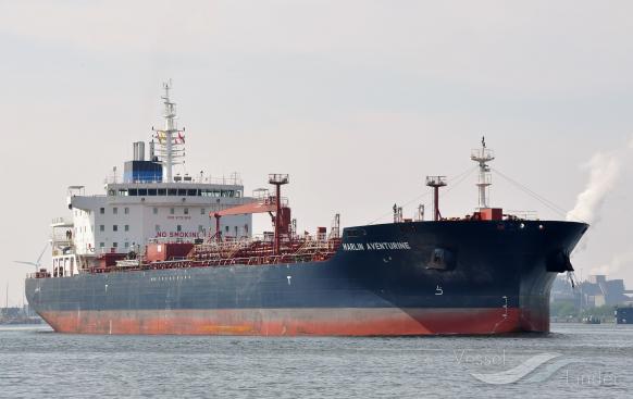 marlin aventurine (Chemical/Oil Products Tanker) - IMO 9721918, MMSI 538005808, Call Sign V7HE5 under the flag of Marshall Islands