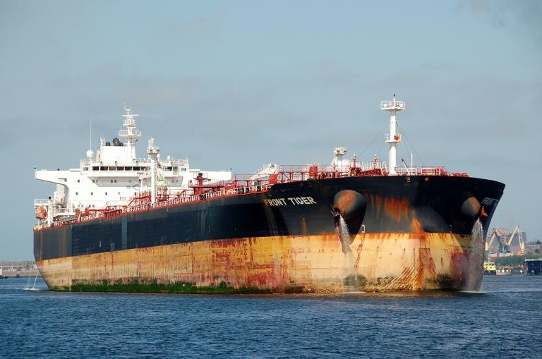 front tiger (Crude Oil Tanker) - IMO 9664809, MMSI 538006270, Call Sign V7LF8 under the flag of Marshall Islands