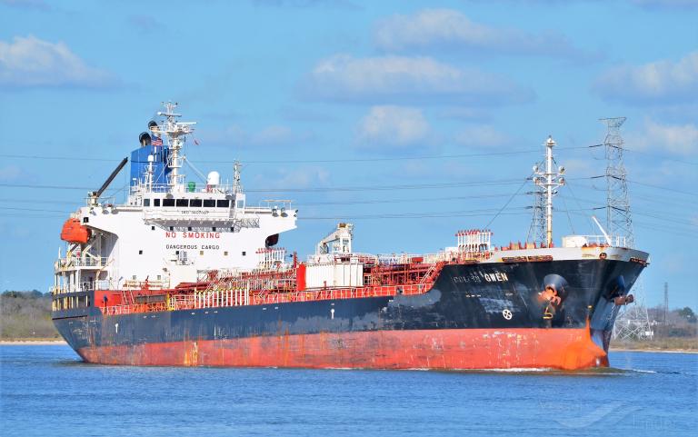 gwen (Chemical/Oil Products Tanker) - IMO 9407067, MMSI 538007204, Call Sign V7LP6 under the flag of Marshall Islands