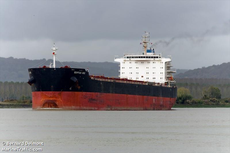 egyptian mike (Bulk Carrier) - IMO 9576260, MMSI 538007996, Call Sign V7CJ4 under the flag of Marshall Islands