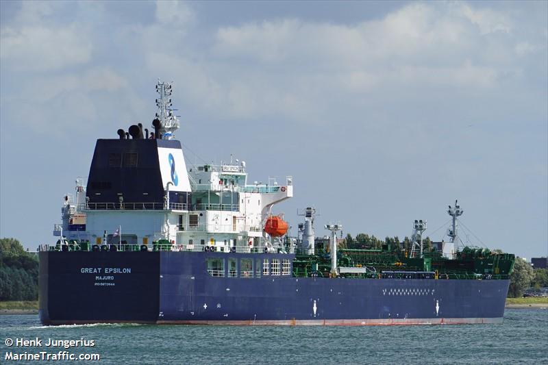 great epsilon (Chemical/Oil Products Tanker) - IMO 9873644, MMSI 538008499, Call Sign V7A2435 under the flag of Marshall Islands