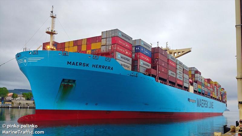 maersk herrera (Container Ship) - IMO 9784324, MMSI 563059200, Call Sign 9V7989 under the flag of Singapore