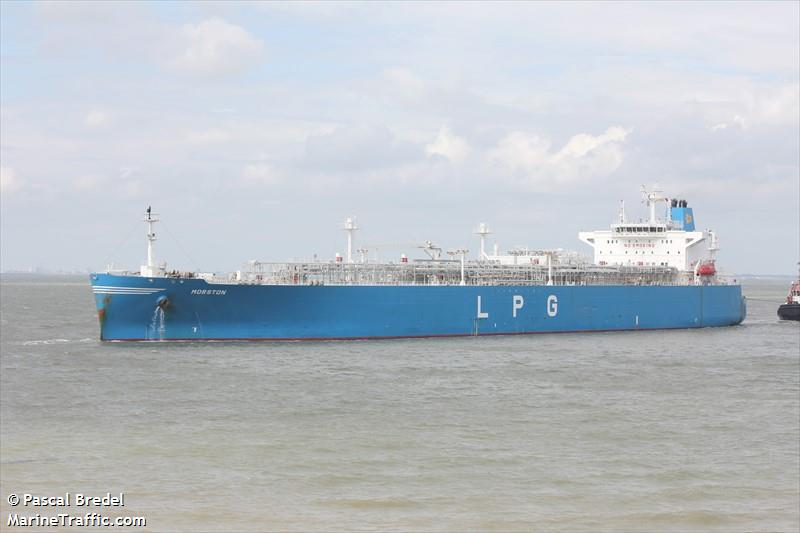 morston (LPG Tanker) - IMO 9608300, MMSI 566693000, Call Sign 9V9144 under the flag of Singapore