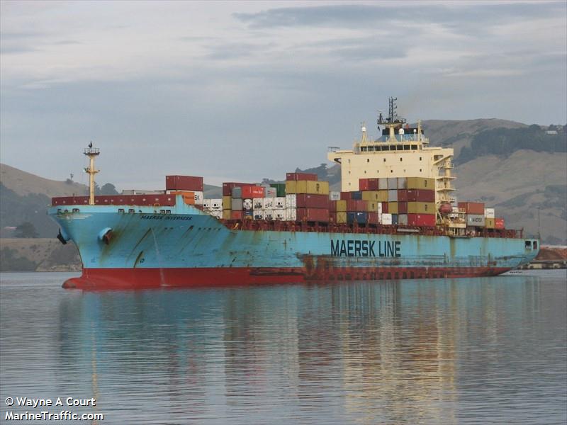 maersk inverness (Container Ship) - IMO 9348156, MMSI 566781000, Call Sign 9V2005 under the flag of Singapore