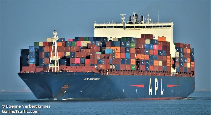apl new york (Container Ship) - IMO 9597484, MMSI 566879000, Call Sign 9V9916 under the flag of Singapore
