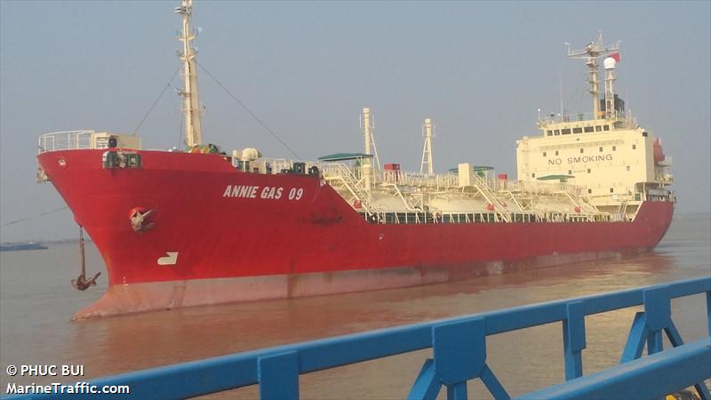 annie gas 09 (LPG Tanker) - IMO 9156797, MMSI 574002320, Call Sign 3WMK9 under the flag of Vietnam
