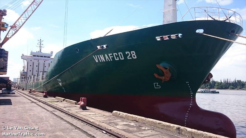 vinafco 28 (Container Ship) - IMO 9128984, MMSI 574004000, Call Sign 3WTG under the flag of Vietnam