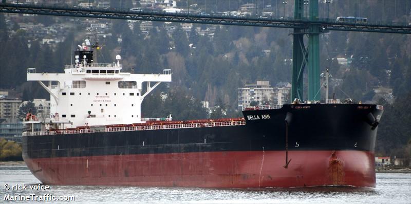 bella ann (Bulk Carrier) - IMO 9802334, MMSI 636019966, Call Sign D5XA3 under the flag of Liberia