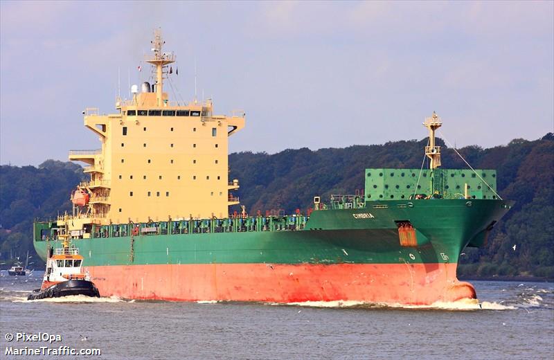 cimbria (Container Ship) - IMO 9241190, MMSI 636090902, Call Sign A8HJ4 under the flag of Liberia