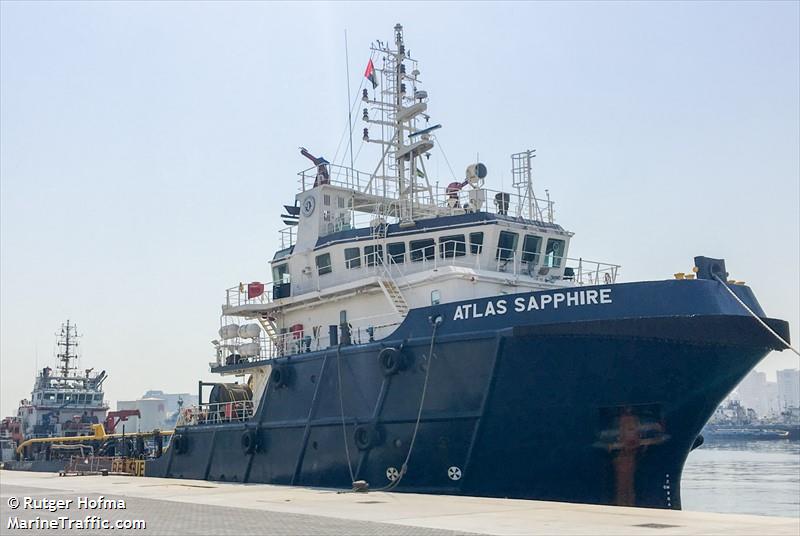 atlas sapphire (Offshore Tug/Supply Ship) - IMO 9625176, MMSI 671001100, Call Sign 5VFM6 under the flag of Togolese Rep