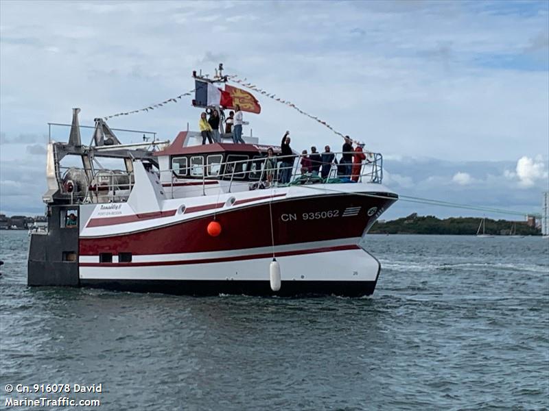 fv tanaelis ii (Fishing vessel) - IMO , MMSI 228181440, Call Sign FAK4847 under the flag of France