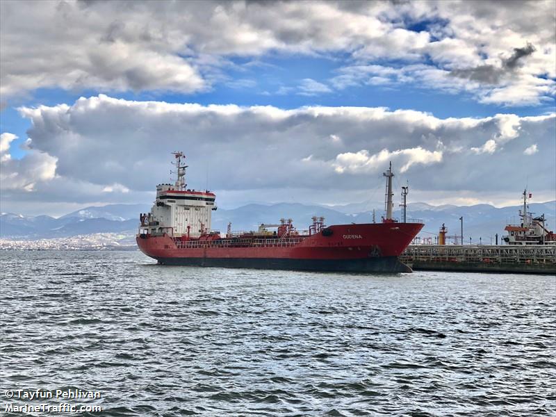 gudena (Chemical/Oil Products Tanker) - IMO 9280196, MMSI 271051502, Call Sign TCA7571 under the flag of Turkey