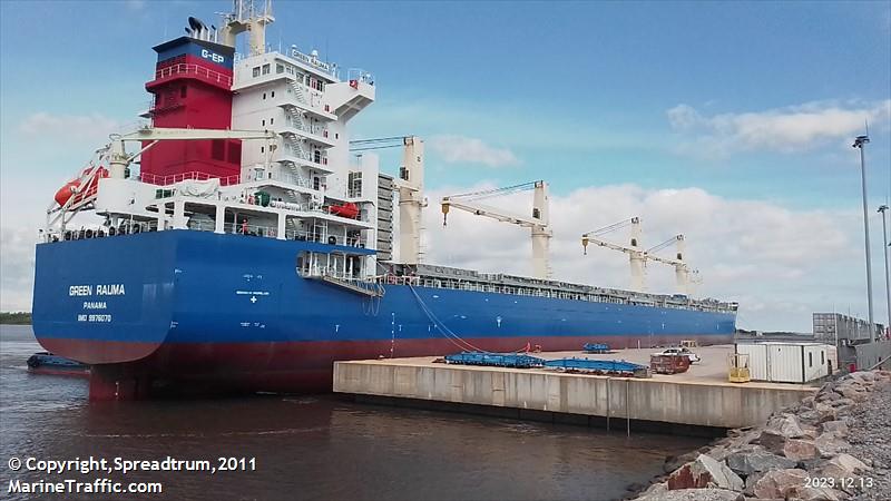green rauma (General Cargo Ship) - IMO 9976070, MMSI 352002531, Call Sign HOA2932 under the flag of Panama