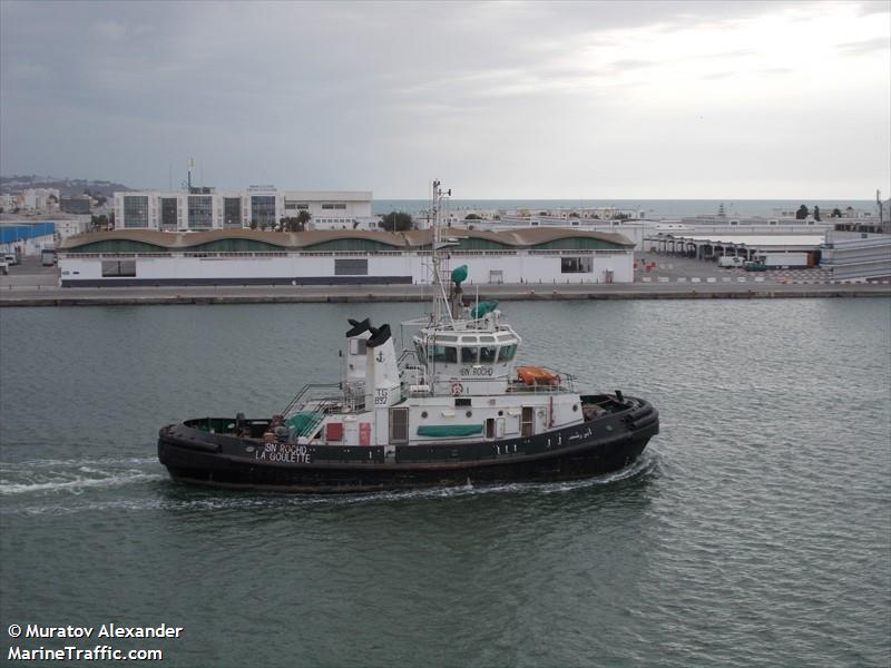 ibn rochd (Tug) - IMO 9210189, MMSI 672263000, Call Sign 3V4098 under the flag of Tunisia